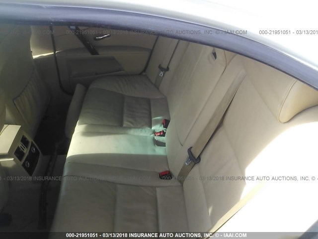 WBANF33526CS34819 - 2006 BMW 525 XI SILVER photo 8