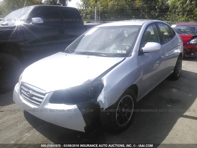 KMHDU46D18U300864 - 2008 HYUNDAI ELANTRA GLS/SE/LIMITED GRAY photo 2