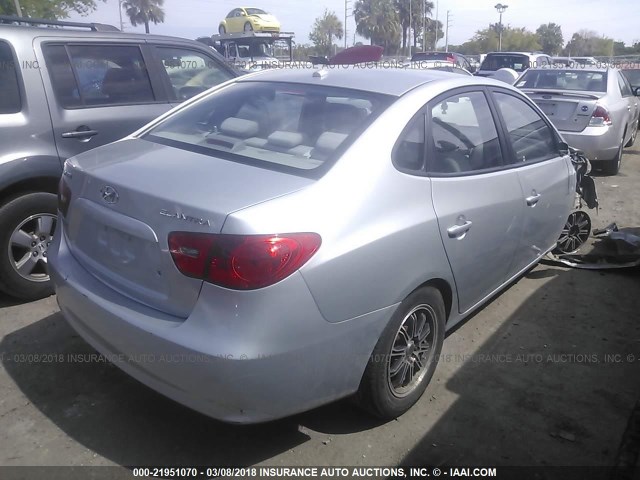 KMHDU46D18U300864 - 2008 HYUNDAI ELANTRA GLS/SE/LIMITED GRAY photo 4