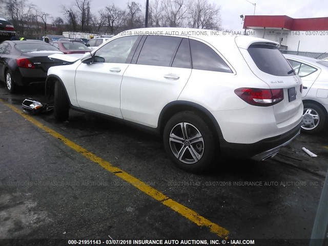 WDC0G4KB1JV022928 - 2018 MERCEDES-BENZ GLC 300 4MATIC WHITE photo 3