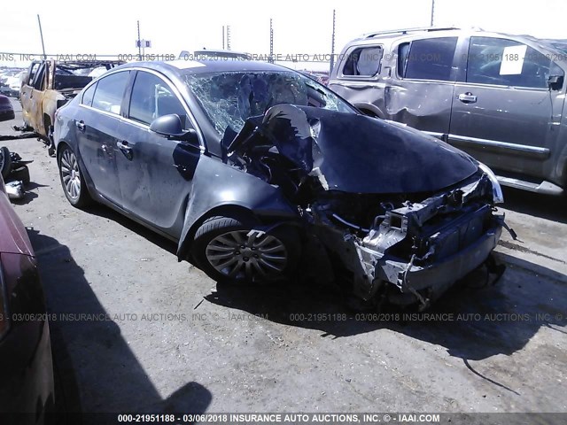 2G4GS5EV2D9124756 - 2013 BUICK REGAL PREMIUM GRAY photo 1