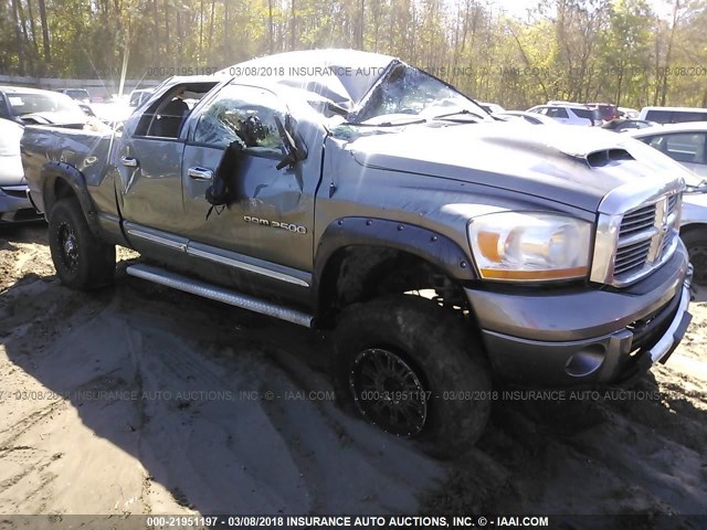 3D7KS28D96G129306 - 2006 DODGE RAM 2500 ST/SLT GRAY photo 1