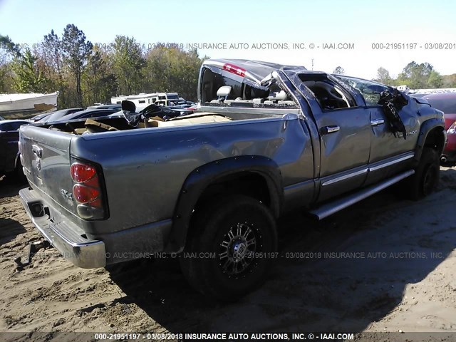 3D7KS28D96G129306 - 2006 DODGE RAM 2500 ST/SLT GRAY photo 4