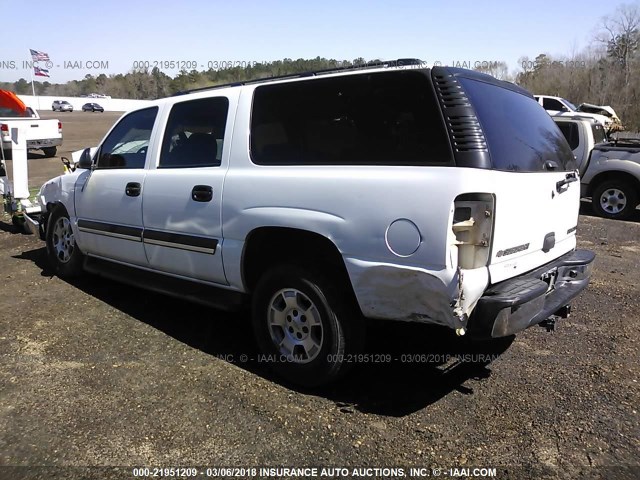 3GNEC16Z75G254730 - 2005 CHEVROLET SUBURBAN C1500 WHITE photo 3