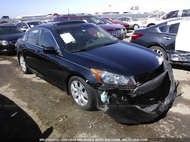 JHMCP268X8C048552 - 2008 HONDA ACCORD EXL BLACK photo 1