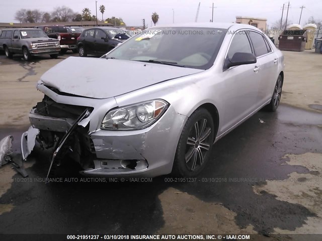 1G1ZA5E04CF353667 - 2012 CHEVROLET MALIBU LS ვერცხლისფერი ფოტო 2