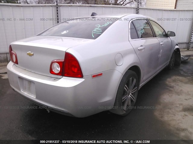 1G1ZA5E04CF353667 - 2012 CHEVROLET MALIBU LS ვერცხლისფერი ფოტო 4