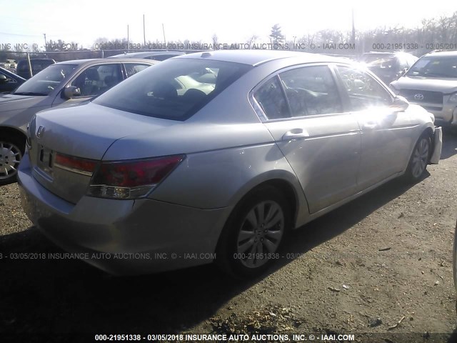 1HGCP2F88BA093351 - 2011 HONDA ACCORD EXL SILVER photo 4