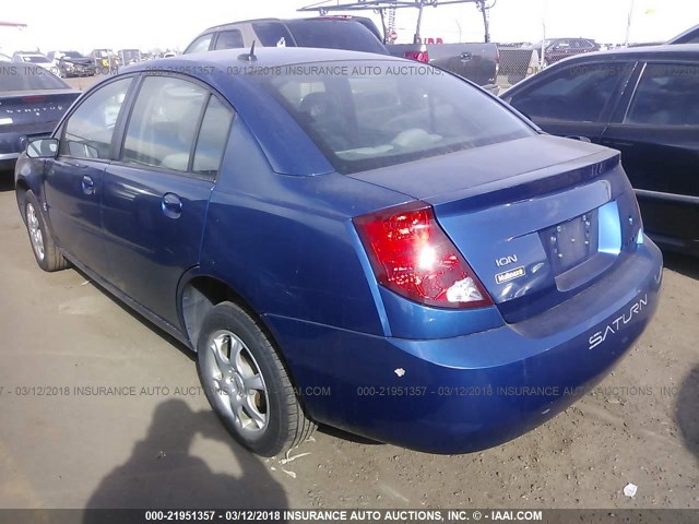 1G8AZ55F96Z157691 - 2006 SATURN ION LEVEL 2 BLUE photo 3