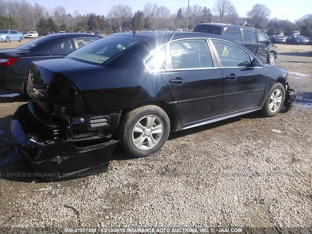 2G1WA5E39F1116889 - 2015 CHEVROLET IMPALA LIMITED LS BLACK photo 4