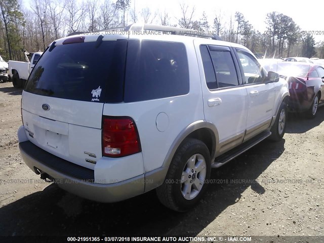 1FMDU64K15ZA10541 - 2005 FORD EXPLORER EDDIE BAUER WHITE photo 4