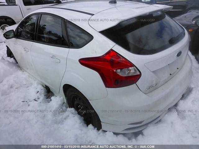 1FADP3L96EL120843 - 2014 FORD FOCUS ST WHITE photo 3