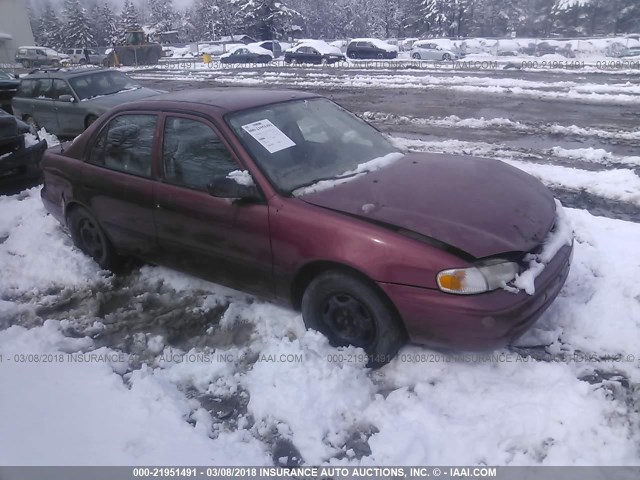 1Y1SK5285XZ416646 - 1999 CHEVROLET GEO PRIZM LSI 红色 照片 1