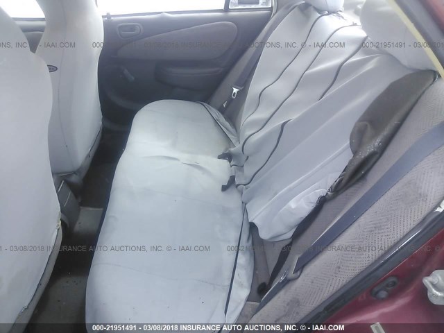 1Y1SK5285XZ416646 - 1999 CHEVROLET GEO PRIZM LSI 红色 照片 8