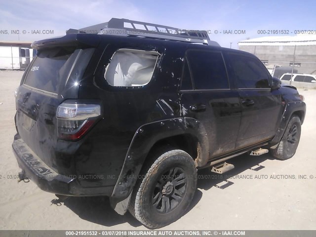 JTEBU5JR7H5426740 - 2017 TOYOTA 4RUNNER SR5 PREM/LTDL/TRAIL/TRD BLACK photo 4