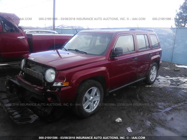 1J4NF2GB6AD522790 - 2010 JEEP PATRIOT SPORT RED photo 2