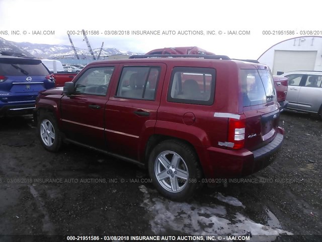 1J4NF2GB6AD522790 - 2010 JEEP PATRIOT SPORT RED photo 3