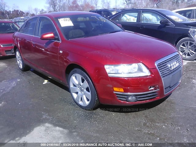 WAUDG74F15N079934 - 2005 AUDI A6 3.2 QUATTRO RED photo 1