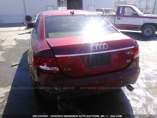 WAUDG74F15N079934 - 2005 AUDI A6 3.2 QUATTRO RED photo 6