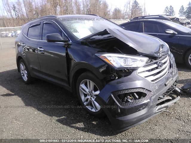 5XYZUDLA7DG074717 - 2013 HYUNDAI SANTA FE SPORT  BLACK photo 1