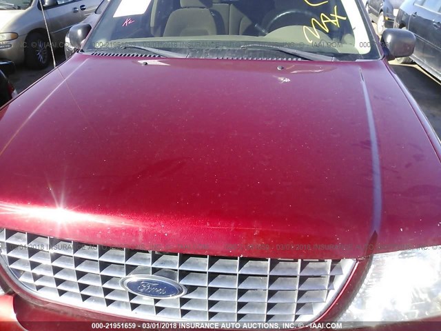 1FMZU73K54ZA43456 - 2004 FORD EXPLORER XLT/XLT SPORT/NBX RED photo 10