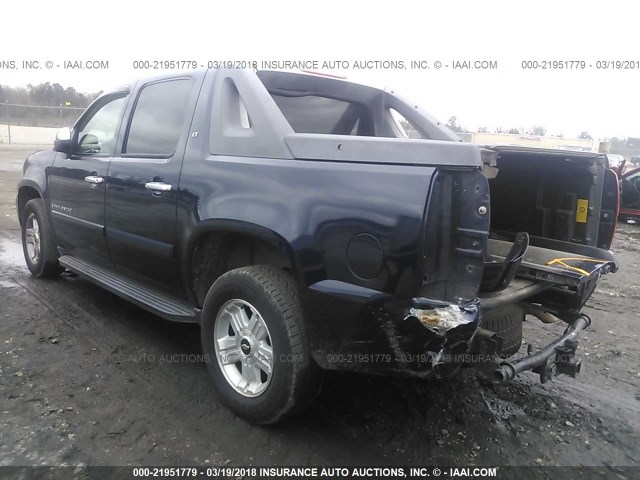 3GNEC12047G183609 - 2007 CHEVROLET AVALANCHE C1500 BLUE photo 3