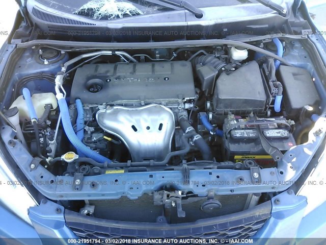 2T1KE4EE0AC041273 - 2010 TOYOTA COROLLA MATRIX S BLUE photo 10