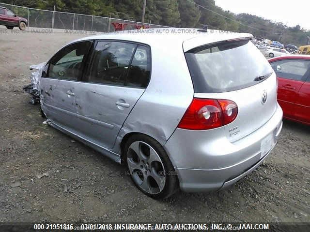 WVWHV71K57W017364 - 2007 VOLKSWAGEN NEW GTI SILVER photo 3