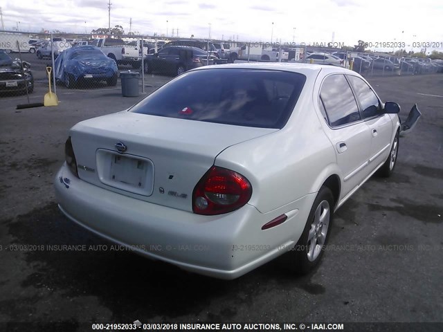 JN1CA31DXYT748006 - 2000 NISSAN MAXIMA GLE/GXE/SE WHITE photo 4