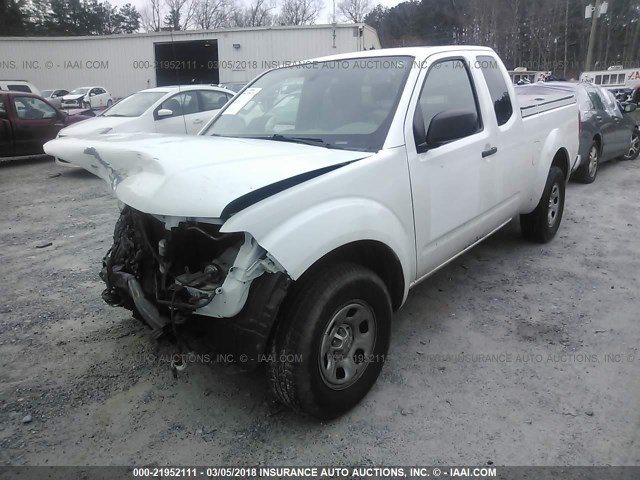 1N6BD0CT1DN753075 - 2013 NISSAN FRONTIER S/SV WHITE photo 2