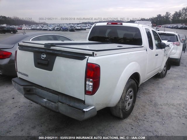 1N6BD0CT1DN753075 - 2013 NISSAN FRONTIER S/SV WHITE photo 4