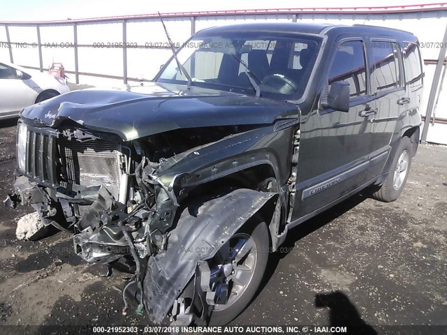1J8GP28K89W527850 - 2009 JEEP LIBERTY SPORT 绿色 照片 2