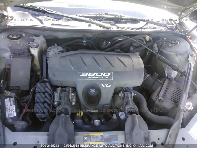 2G2WP552X81131146 - 2008 PONTIAC GRAND PRIX ნაცრისფერი ფოტო 10