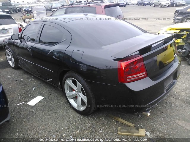 2B3LA73W66H511107 - 2006 DODGE CHARGER SRT-8 BLACK photo 3