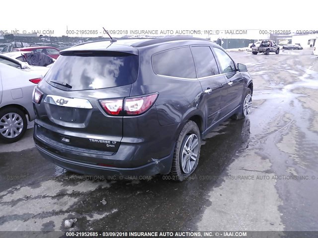 1GNKVHKD5FJ209589 - 2015 CHEVROLET TRAVERSE LT GRAY photo 4