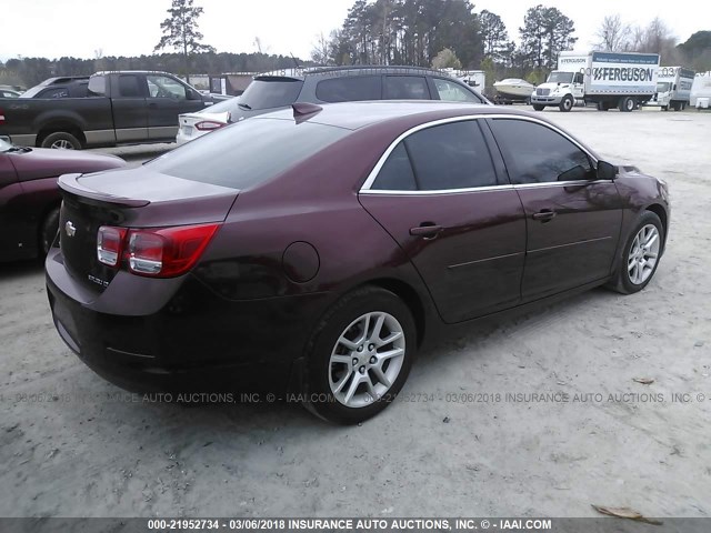 1G11C5SL3FF226290 - 2015 CHEVROLET MALIBU 1LT BURGUNDY photo 4
