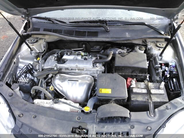 4T1BF1FK0FU074344 - 2015 TOYOTA CAMRY LE/XLE/SE/XSE SILVER photo 10