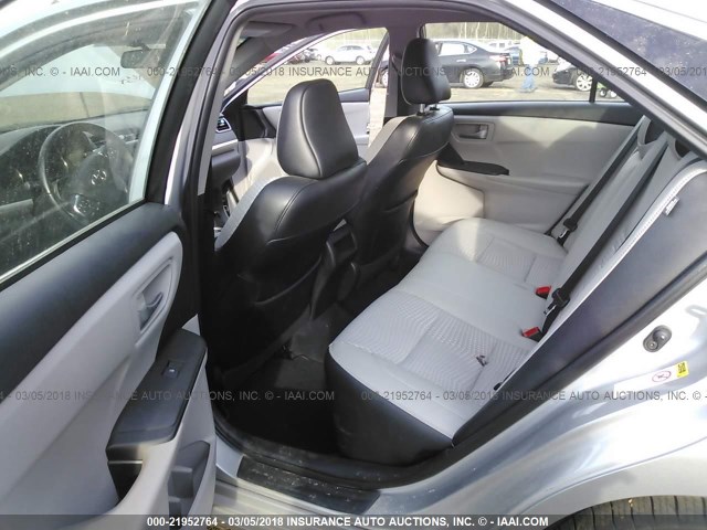 4T1BF1FK0FU074344 - 2015 TOYOTA CAMRY LE/XLE/SE/XSE SILVER photo 8