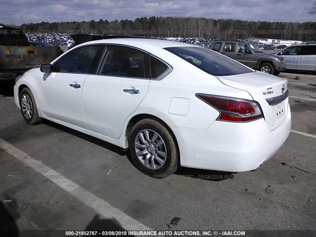 1N4AL3AP8FC276898 - 2015 NISSAN ALTIMA 2.5/S/SV/SL WHITE photo 3