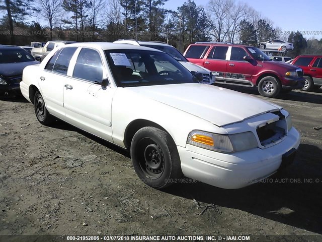 2FAFP71W52X105760 - 2002 FORD CROWN VICTORIA POLICE INTERCEPTOR WHITE photo 1