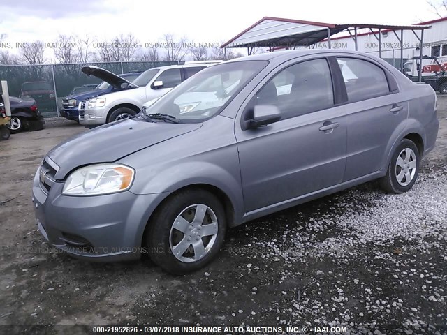 KL1TD5DE6AB106194 - 2010 CHEVROLET AVEO LS/LT 灰色 照片 2