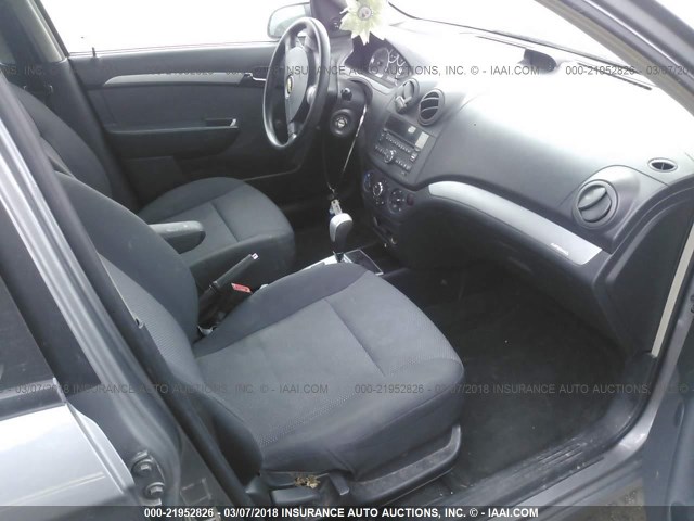 KL1TD5DE6AB106194 - 2010 CHEVROLET AVEO LS/LT 灰色 照片 5