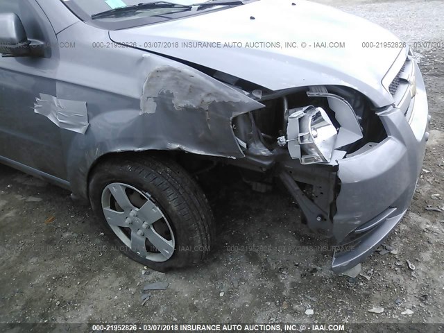 KL1TD5DE6AB106194 - 2010 CHEVROLET AVEO LS/LT 灰色 照片 6