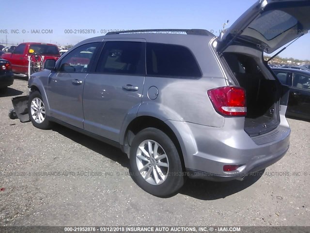 3C4PDCBGXHT509977 - 2017 DODGE JOURNEY SXT SILVER photo 3