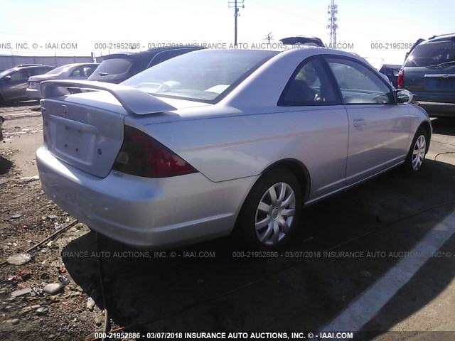 1HGEM21911L092353 - 2001 HONDA CIVIC SI/EX SILVER photo 4