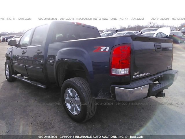 3GTP1VE00CG249187 - 2012 GMC SIERRA C1500 SLE BLUE photo 3