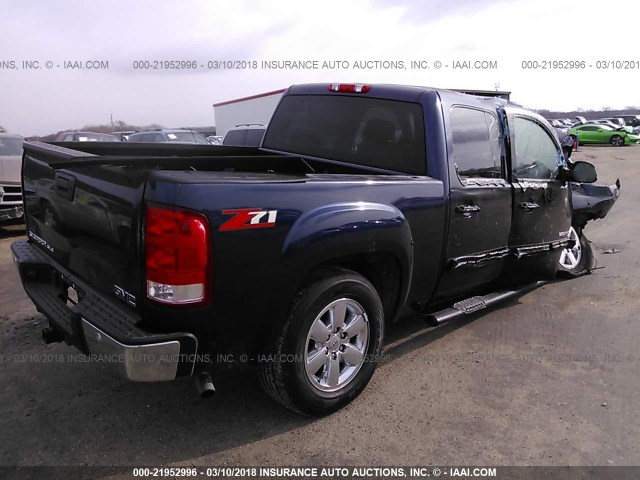 3GTP1VE00CG249187 - 2012 GMC SIERRA C1500 SLE BLUE photo 4