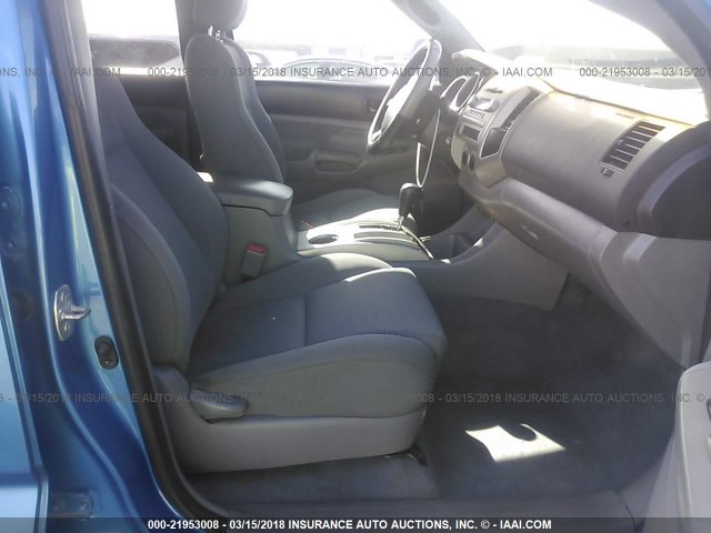 5TEJU62N35Z138479 - 2005 TOYOTA TACOMA DOUBLE CAB PRERUNNER BLUE photo 5