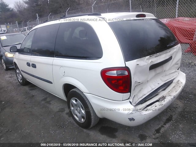 1D4GP243X3B224172 - 2003 DODGE GRAND CARAVAN SE WHITE photo 3