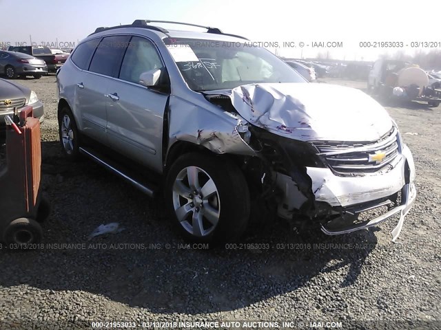 1GNKRLKD1DJ261600 - 2013 CHEVROLET TRAVERSE LTZ SILVER photo 1